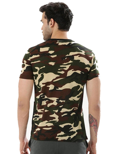 Buena calidad personalizado 100% algodón antiarrugas Camo duradero precio bajo nuevo estilo antiarrugas 100% algodón camisetas para hombres - Product Image 3