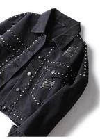 Vente en gros personnalisée Kivotech, nouvelle veste en jean style universitaire à séchage rapide pour les loisirs, manteaux amples pour les femmes