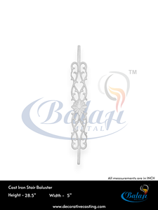 Rejilla de Hierro Fundido Resistente a la Oxidación Balaji Metals BM-035, Acabado Pulido, Diseño Moderno sin Marco, para Uso Doméstico en Ventanas y Balcones, 5 Años de Garantía - Product Image 3