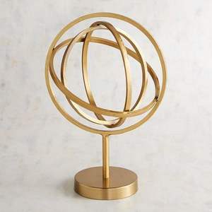 Escultura de metal hecha a mano para decoración moderna del hogar con diseño abstracto, acabado premium, ideal para espacios de convivencia y oficinas. - Product Image 6