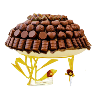 ถาดเสิร์ฟช็อคโกแลตโลหะสีดำแบบพรีเมี่ยมถาดเสิร์ฟขนมหวานช็อคโกแลตดีไซน์ทันสมัย - Product Image 4