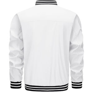 Fabricant de vêtements personnalisés de baseball de qualité supérieure 100% veste universitaire en coton et polyester avec boutons pour hommes - Product Image 4
