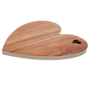 Tabla de cortar de madera de calidad superior para el hogar, accesorios de cocina, tabla de cortar de madera de acacia gruesa en forma de corazón - Product Image 5