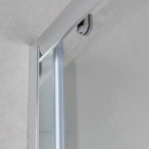 130 CM Reversible Clear Glass Shower <b>Door</b> for Niche Genoa <b>Bath</b> & Toilet Supplies - Product Image 6