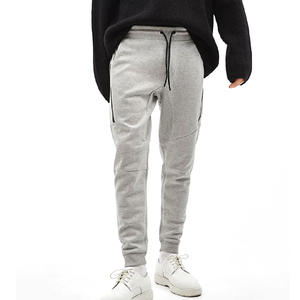 Pantalon cargo vintage décontracté pour homme, coupe droite, en tissu peigné, taille mi-haute, avec cordon de serrage, poches, respirant, léger, anti-boulochage - Product Image 4