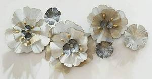 Nouvelle Vente Chaude Plante Sculpture Mur Art Vase Décoration Murale En Métal Mur Art pour Salon Chambre Hôtel mariage cadeau Bureau - Product Image 5