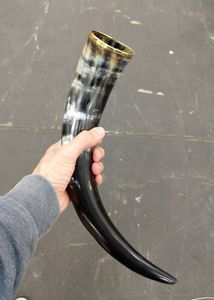 Festive Viking Drinking Horn Handcrafted for Mead and Ale Perfect for <b>Christmas</b> Feasts and Holiday Cheers - Product Image 3