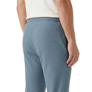 Mens Waffle Knit <b>Jogger</b> Pants Drawstring Elastic Waist <b>Slim</b> Fit Casual Lounge Sweatpants Soft Stretch Tapered Trousers Pockets - Product Image 5