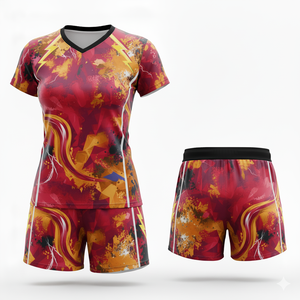 Ensemble d'uniformes de volleyball de rugby d'équipe personnalisés | Maillot et short imprimés par sublimation | Vêtements de sport respirants à séchage rapide - Product Image 3