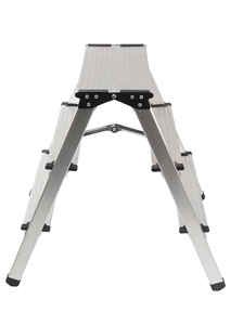 Scala domestica in alluminio, 3 gradini, 63 cm (Wood 10048) - Product Image 3