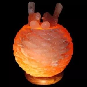 Lámpara de sal de cristal de procesamiento multifuncional de forma Natural pura del Himalaya Luz de sal regulable natural multiforma - Product Image 3