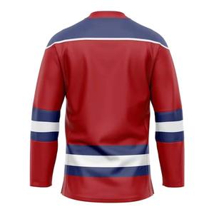 Uniforme de Hockey sobre Hielo, Conjunto de Sublimación Unisex de Alta Calidad, 100% Poliéster, Transpirable, al por Mayor, OEM - Product Image 2
