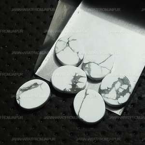 คุณภาพส่งออกระดับพรีเมียมถึงเกรด 100% ฮาวไลท์ธรรมชาติรูปไข่แบนอัญมณี Cabochon สําหรับตกแต่งบ้านและเครื่องประดับวัตถุประสงค์ - Product Image 4