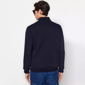 Wholesale <b>Men's</b> Oversized <b>Half</b> Zipper <b>Sweatshirt</b> Solid Colors Winter <b>Half</b> Zipper <b>Sweatshirt</b> - Product Image 2