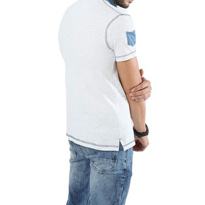 Alta calidad cómodo transpirable verano manga corta hombres para Polos 100% logotipo personalizable patrón sólido tela de lona - Product Image 5