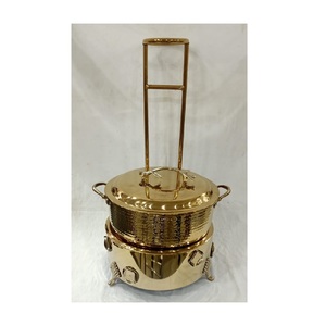 จานอุ่นอาหารจานร้อนชุบทองสำหรับโรงแรมและร้านอาหารชุดบุฟเฟต์ใช้ในเชิงพาณิชย์อุ่นอาหาร - Product Image 1