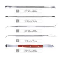 Kit de spatules et outils de sculpture en acier inoxydable pour dentisterie - 10 pièces, couteaux à plâtre pour le modelage dentaire