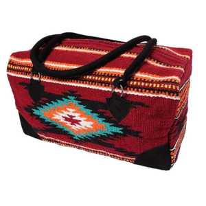 Western Aztec Southwestern Style Genuine <b>Leather</b> <b>Duffle</b> <b>Bag</b>-Customizable Comfortable Storage with Best Price - Product Image 1