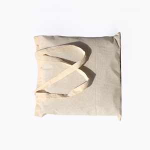 Bolso Tote mediano personalizable de lona con cierre de asa de algodón Logotipo o letra impresa para uso comercial - Product Image 1