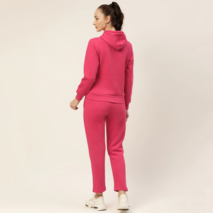 Traje de Jogger de lana de algodón para mujer, invierno, adultos, estampado, contraste, talla grande, talla grande, conjuntos de 2 uds, chándales de secado rápido para mujer - Product Image 3