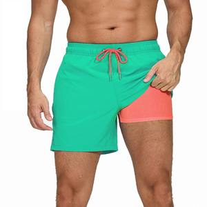 Pantalones cortos para hombre 2025, pantalones cortos clásicos de secado rápido, ropa deportiva sólida, bañadores, forro de malla para playa, Traje corto para surf - Product Image 5