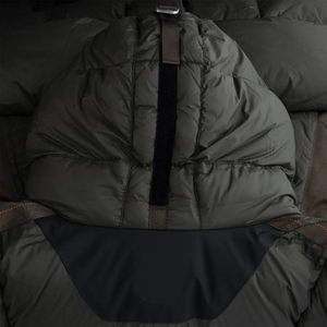 Personalizado al por mayor OEM invierno con capucha bombardero Puffer abajo abrigo Varsity chaqueta Streetwear chaqueta cortavientos para los hombres - Product Image 5