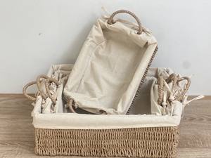 Practical Eco-Friendly Handcrafted <b>Paper</b> Clothing <b>Organizer</b> Classic Style Multi-Purpose Rectangle Design Multi-Capacity - Product Image 2