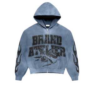 ชุดวอร์มผู้ชายขายส่ง ผ้าฝ้าย 100% เนื้อหนา น้ำหนักปานกลาง สวมหัว |   บริการ OEM คุณภาพสูง - Product Image 5