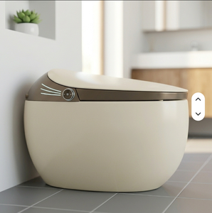 WC Intelligente di Lusso a Forma di Uovo, Montato a Parete, Design Moderno di Alta Qualità, Bidet in Ceramica con Sensore di Chiusura Automatica e Scarico Riscaldato - Product Image 1