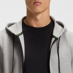 Sweat à capuche personnalisé avec logo en gros pour hommes, sweat à capuche de haute qualité pour hommes avec fermeture éclair, design streetwear, respirant, dernier modèle d'hiver - Product Image 2