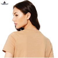 100% coton dames été à manches courtes T-Shirt haute qualité imprimé respirant décontracté hauts personnalisé Fine motif tricoté