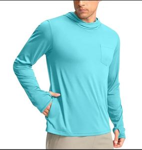 Camisas de pesca UPF 50, camisas de pesca de poliéster, camisetas para correr - Product Image 3