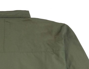 Veste de travail personnalisée en toile avec fermeture éclair pour hommes Blouson de style de rue avec techniques de lavage Veste de travail personnalisée - Product Image 3