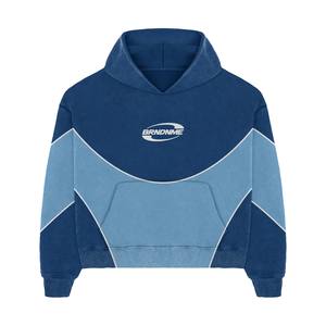 OEM ODM último de moda personalizado de gran tamaño ajustado DTG impreso chándales de algodón para Unisex deportes Fitness casual chándales - Product Image 3