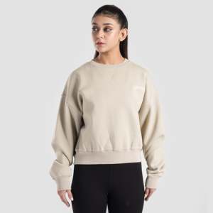 Vital Edge <b>Women's</b> Silk <b>Half</b> <b>Zip</b> Crop <b>Sweatshirt</b> Puff Printing Hood Winter Beige <b>Half</b> Sleeve High Quality Light Weight XS Size - Product Image 1