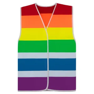 Custom Pride Merchandising <b>Rainbow</b> Vest Promotional Reflective Stickers & <b>Lights</b> - Product Image 1
