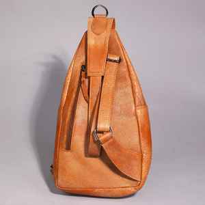 กระเป๋าหนังแท้ลายสัตว์แบบใหม่ ดีไซน์หรูหรา ทำมือ ปิดด้วยซิป สำหรับผู้หญิง สไตล์วินเทจอังกฤษ ตะวันตก แฟชั่นโบโฮ โบฮีเมียน - Product Image 4