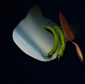 Tabla de Cortar de Acero Inoxidable Personalizada, Tabla de Preparación de Cocina, Duradera, Ligera, No Tóxica y Apta para Lavavajillas - Product Image 1