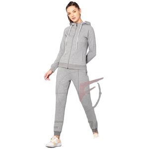 Ensemble de survêtement pour femme avec fermeture éclair, sweat-shirt athlétique, jogging, polaire chaud, vêtements de sport, entraînement en salle de sport, course à pied, vêtements de détente actifs, deux pièces - Product Image 1