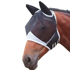 ハエ防止昆虫通気性ストレッチ快適な馬フライベールequimatch ruitersport vliegenmasker