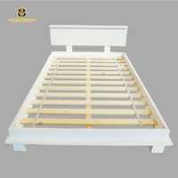 Lit d'enfant cadre jumeau minimaliste bois pin combiné avec MDF pour chambre bébés et enfants | Van Hue
