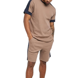 2025 conjuntos cortos para hombres ropa informal verano hombre conjunto de 2 piezas trajes deportivos para hombres camisas y pantalones cortos conjuntos masculinos gimnasio - Product Image 3