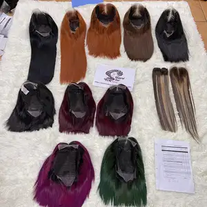 공장 생산 최고의 품질 가발, 베트남 원시 머리 레이스 폐쇄 많은 크기 8 "32" 다른 색상