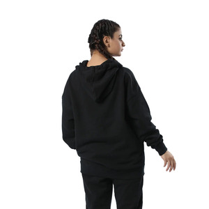 Ensemble de survêtement sans couture 100 % coton noir pour femme, personnalisable, grandes tailles, faible MOQ, en promotion - Product Image 2