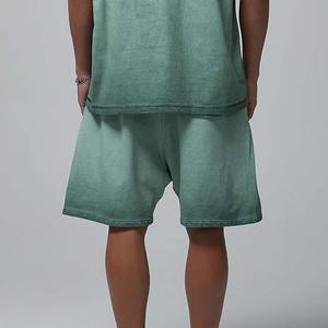 กางเกงขาสั้นซับเหงื่อสำหรับทุกเพศกางเกงขาสั้นผ้าคอตตอนสี100% เฮฟวี่เวทสำหรับฤดูร้อน - Product Image 3