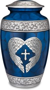 Urnas de recuerdo decorativas para cenizas humanas Urnas de cremación hechas a mano Entierro de adultos para cenizas Urna de tamaño personalizado - Product Image 4