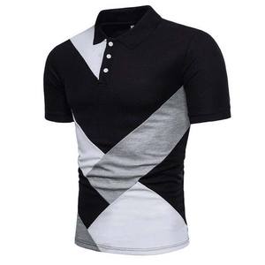 Polo profesional de secado rápido para hombre, camisa de manga corta cómoda de alta calidad, Color de bloque, 100% de algodón - Product Image 6