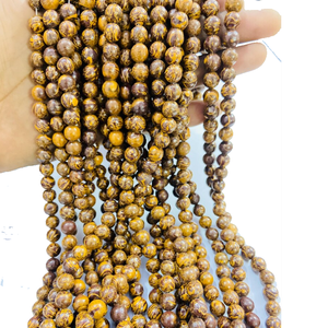 Collier en cristal naturel, perles lisses de jaspe Mariam, pierre rouge polie, bijoux, brin lâche, grossiste en pierres précieuses pour la guérison - Product Image 4