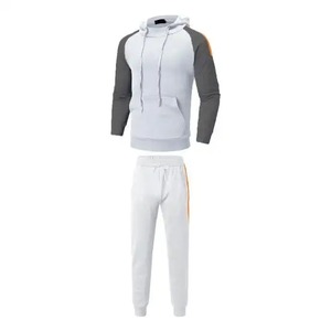 Pantalon de jogging pour hommes de haute qualité pulls à capuche vêtements de sport en coton polaire coupe ajustée survêtement personnalisé ensembles de deux pièces survêtements - Product Image 1