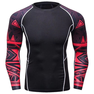 Camiseta de compresión transpirable y ecológica de manga larga para Jiu Jitsu BJJ para hombre, sin Gi, MMA, servicio OEM, sublimación. - Product Image 5